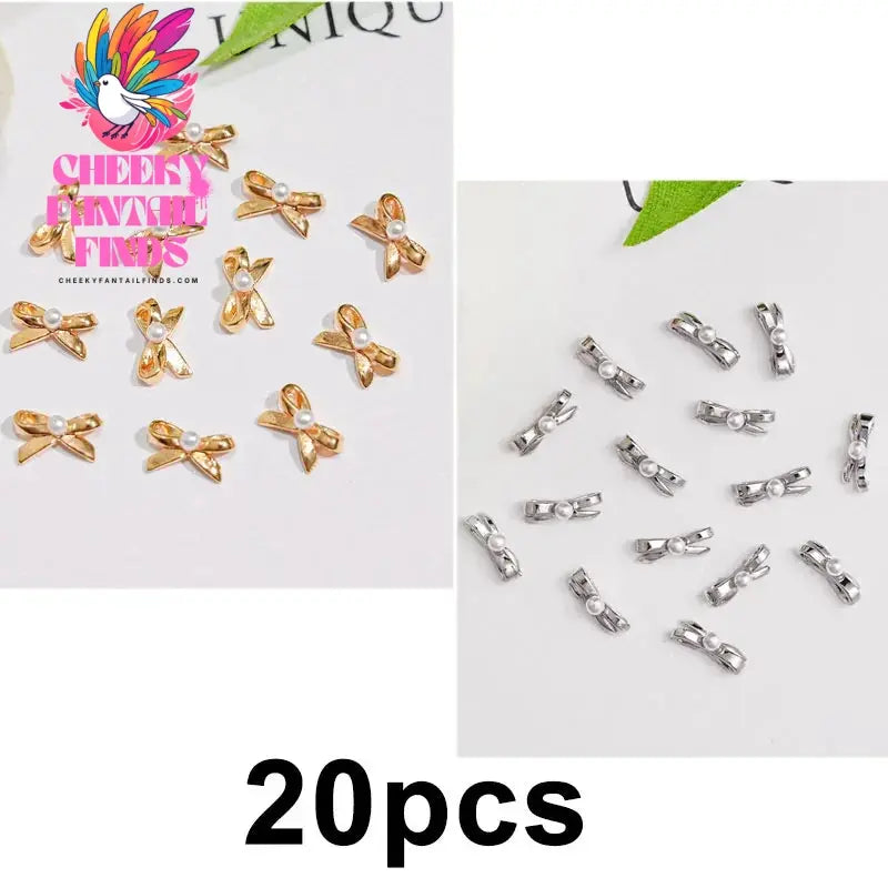 20pcs/bag 3D Cherry Nail Charms Red & Pink Cherry Nail Rhinestone Nail Gems Nail Glitter Stud Fruit Nail Slices for Nail Jewelry Cheeky Fantail Finds