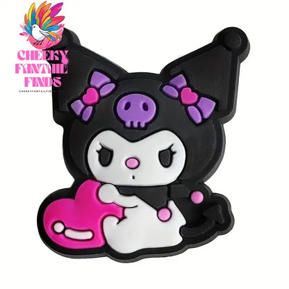 20pcs/set Funny Series Shoe Buckles Cartoon Anime Pattern DIY Detachable Hole Shoes Decorate Accessories Cheeky Fantail Finds