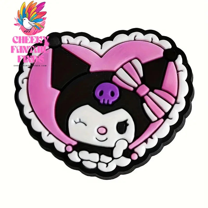 20pcs/set Funny Series Shoe Buckles Cartoon Anime Pattern DIY Detachable Hole Shoes Decorate Accessories Cheeky Fantail Finds
