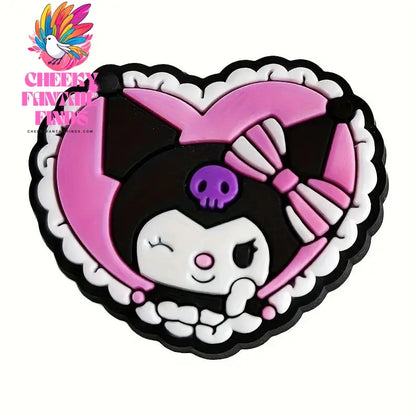 20pcs/set Funny Series Shoe Buckles Cartoon Anime Pattern DIY Detachable Hole Shoes Decorate Accessories Cheeky Fantail Finds
