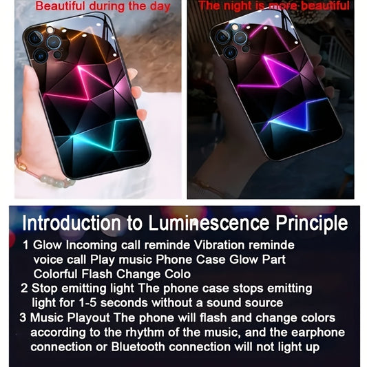 Multi-Color Voice Control To Electric Flashing Phone Case, Protective Case For Apple IPhone 14 13 12 Pro Max Plus