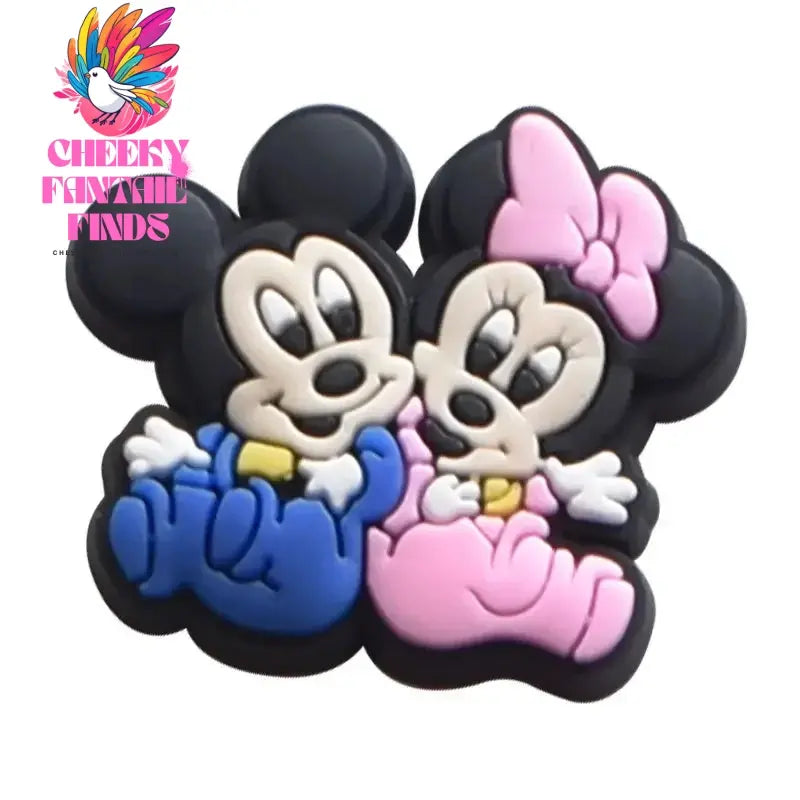21Pcs Mickey Minne Shoe Buckle Accessories DIY Cartoon Animals Shoes Decoration for Kids Charms Kids Party Gift Cheeky Fantail Finds