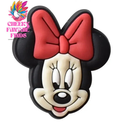 21Pcs Mickey Minne Shoe Buckle Accessories DIY Cartoon Animals Shoes Decoration for Kids Charms Kids Party Gift Cheeky Fantail Finds