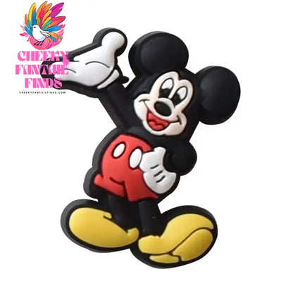 21Pcs Mickey Minne Shoe Buckle Accessories DIY Cartoon Animals Shoes Decoration for Kids Charms Kids Party Gift Cheeky Fantail Finds