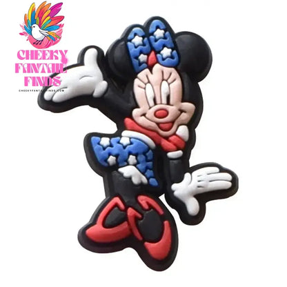 21Pcs Mickey Minne Shoe Buckle Accessories DIY Cartoon Animals Shoes Decoration for Kids Charms Kids Party Gift Cheeky Fantail Finds