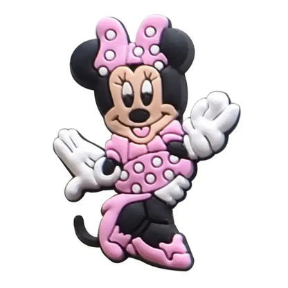 21Pcs Mickey Minne Shoe Buckle Accessories DIY Cartoon Animals Shoes Decoration for Kids Charms Kids Party Gift Cheeky Fantail Finds