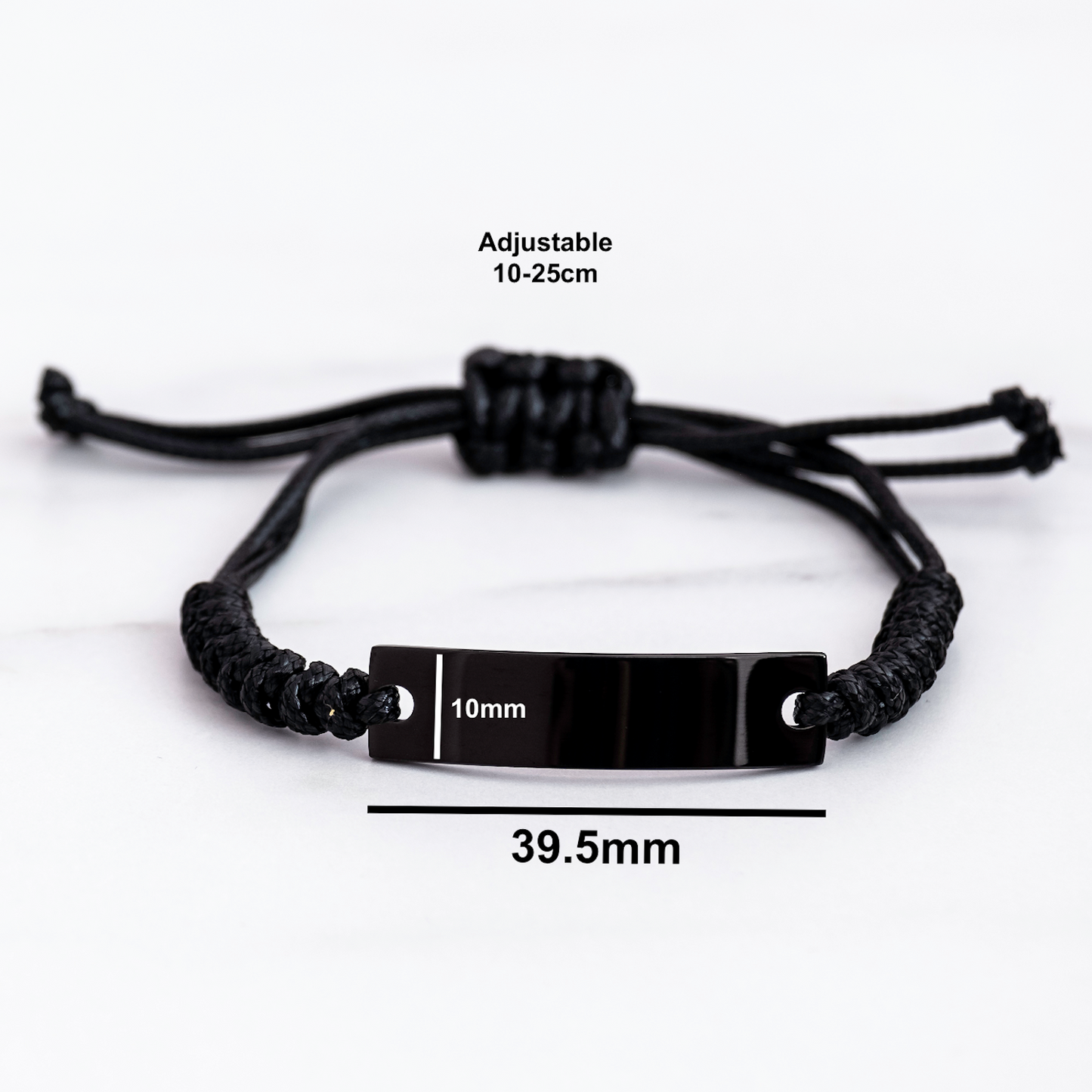 Warden Gifts: Funny 'Keep Calm Or I Will Use My Warden Voice' Rope Bracelet, Adjustable, Black, Gifts from Men, for Warden, Unique Father's Day Unique Gifts - Image 4