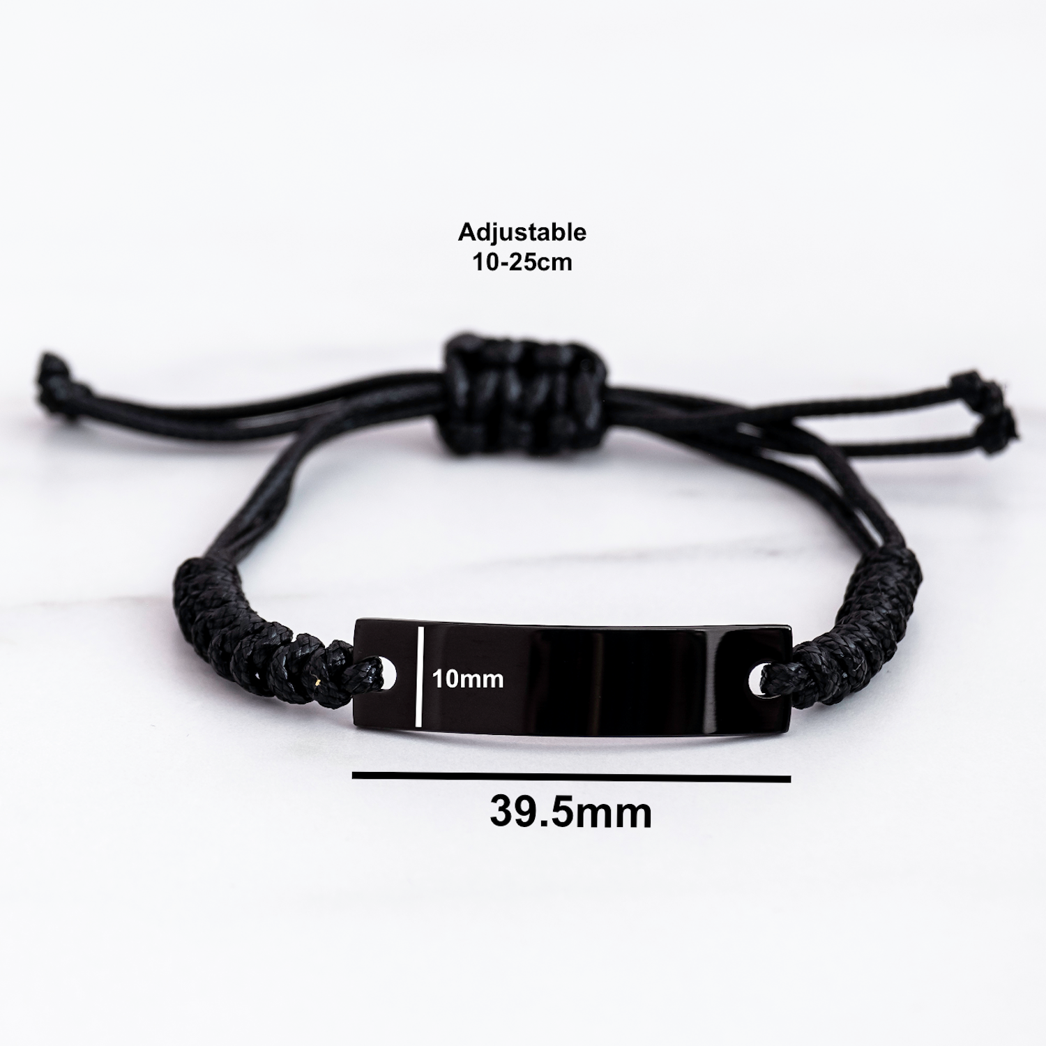 Warden Gifts: Funny 'Keep Calm Or I Will Use My Warden Voice' Rope Bracelet, Adjustable, Black, Gifts from Men, for Warden, Unique Father's Day Unique Gifts - Image 4