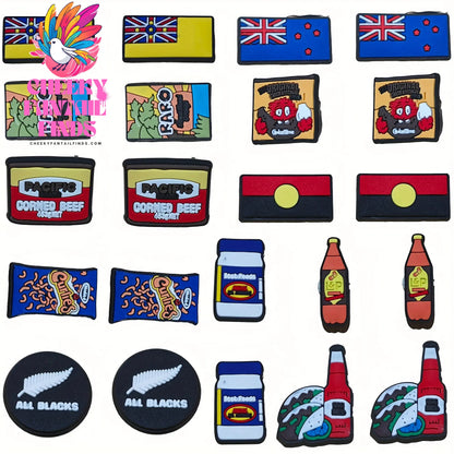 22pcs Cartoon Pattern Shoe Charms for Clogs Sandal Decoration, DIY Accessories Cheeky Fantail Finds