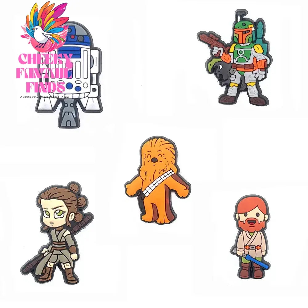 25Styles Star Wars Yoda for Shoe Charms for Clogs Sandals Decorations Shoes Accessories Slipper Water Shoes DIY Decor Cheeky Fantail Finds