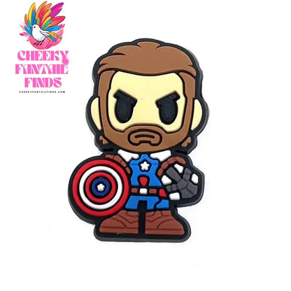 28styles Movies Super Hero Shoe Charms for Clogs Sandals Decorations shoes Accessories PVC Charms Cartoon Kids Gifts Cheeky Fantail Finds