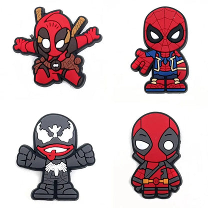 28styles Movies Super Hero Shoe Charms for Clogs Sandals Decorations shoes Accessories PVC Charms Cartoon Kids Gifts Cheeky Fantail Finds