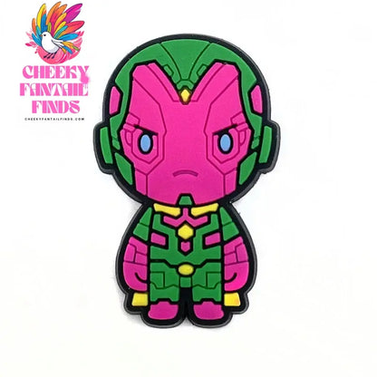 28styles Movies Super Hero Shoe Charms for Clogs Sandals Decorations shoes Accessories PVC Charms Cartoon Kids Gifts Cheeky Fantail Finds