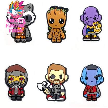 28styles Movies Super Hero Shoe Charms for Clogs Sandals Decorations shoes Accessories PVC Charms Cartoon Kids Gifts Cheeky Fantail Finds