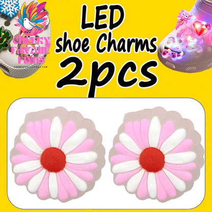 2PCS LED Pins for Kids Lighted Shoe Charms Animals Game Controller Shoe Accessories Duck Cat Decoration Buckle Girl Boy Ornament Cheeky Fantail Finds