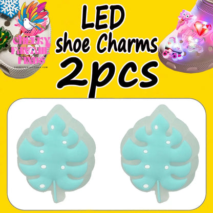 2PCS LED Pins for Kids Lighted Shoe Charms Animals Game Controller Shoe Accessories Duck Cat Decoration Buckle Girl Boy Ornament Cheeky Fantail Finds