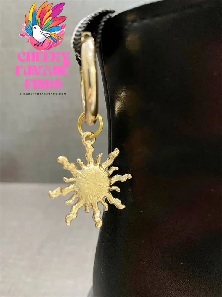 2Pcs Luxury Jewelry Sun Shoe Charms For Boots Personality Shoe Pendant Decoration Alloy Buckle Decor Women Shoes Diy Accessories Cheeky Fantail Finds