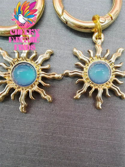 2Pcs Luxury Jewelry Sun Shoe Charms For Boots Personality Shoe Pendant Decoration Alloy Buckle Decor Women Shoes Diy Accessories Cheeky Fantail Finds
