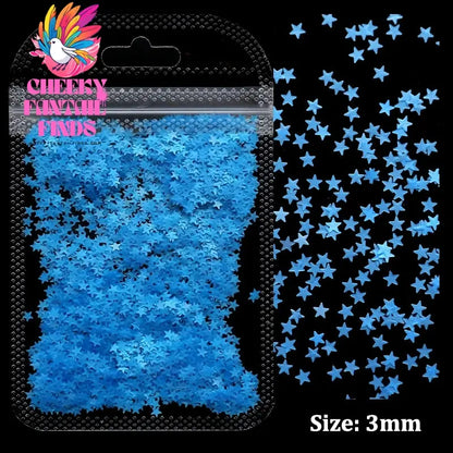2g Holographic Nail Art Glitter Shiny Sweet Love Heart Flakes Sequins 3D Nails Paillette Manicure Valentine's Day Decorations Cheeky Fantail Finds