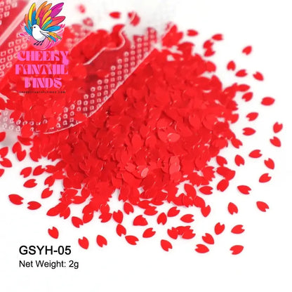 2g Holographic Nail Art Glitter Shiny Sweet Love Heart Flakes Sequins 3D Nails Paillette Manicure Valentine's Day Decorations Cheeky Fantail Finds