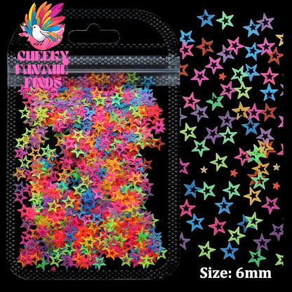 2g Holographic Nail Art Glitter Shiny Sweet Love Heart Flakes Sequins 3D Nails Paillette Manicure Valentine's Day Decorations Cheeky Fantail Finds