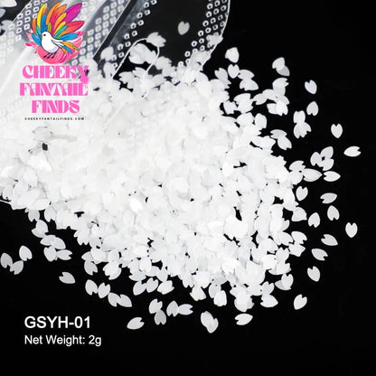 2g Holographic Nail Art Glitter Shiny Sweet Love Heart Flakes Sequins 3D Nails Paillette Manicure Valentine's Day Decorations Cheeky Fantail Finds