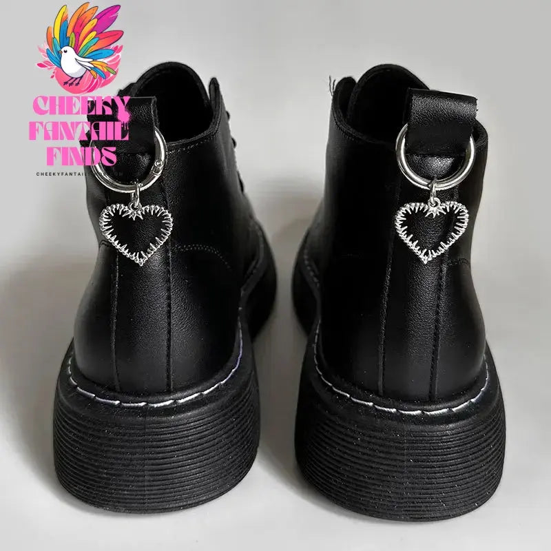 2pcs Metal Hollow Stars Hearts Pendant Boots Shoes Buckles Boots Decoration Party Pendant Fashion Shoe Accessories Shoe Charms Cheeky Fantail Finds