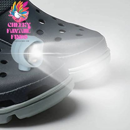 2pcs PVC LED Shoe Lights Charms Accessories for Night Rides, Walks & Dog Walks,Shoes Charms, 3 Lighting Modes - Cheeky Fantail Finds
