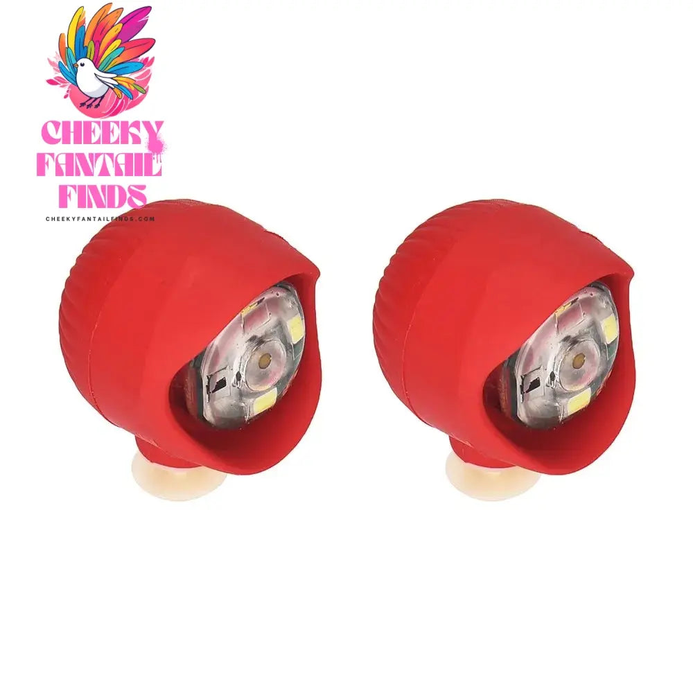 2pcs PVC LED Shoe Lights Charms Accessories for Night Rides, Walks & Dog Walks,Shoes Charms, 3 Lighting Modes - Cheeky Fantail Finds