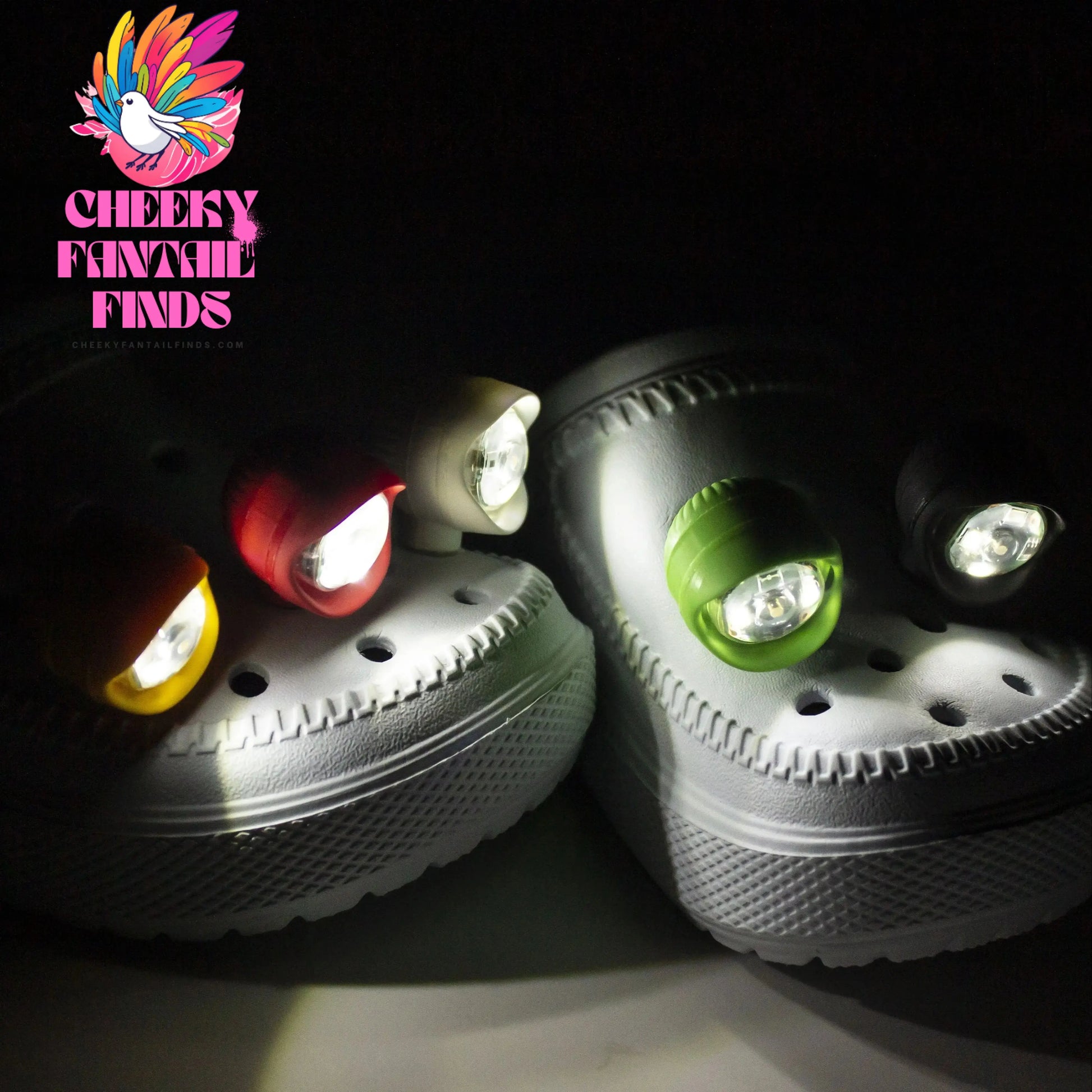 2pcs Shoe Lights - Brighten Up Your Outdoor Activities With The LED Headlight Shoe Light, Footwear Accessories - Cheeky Fantail Finds