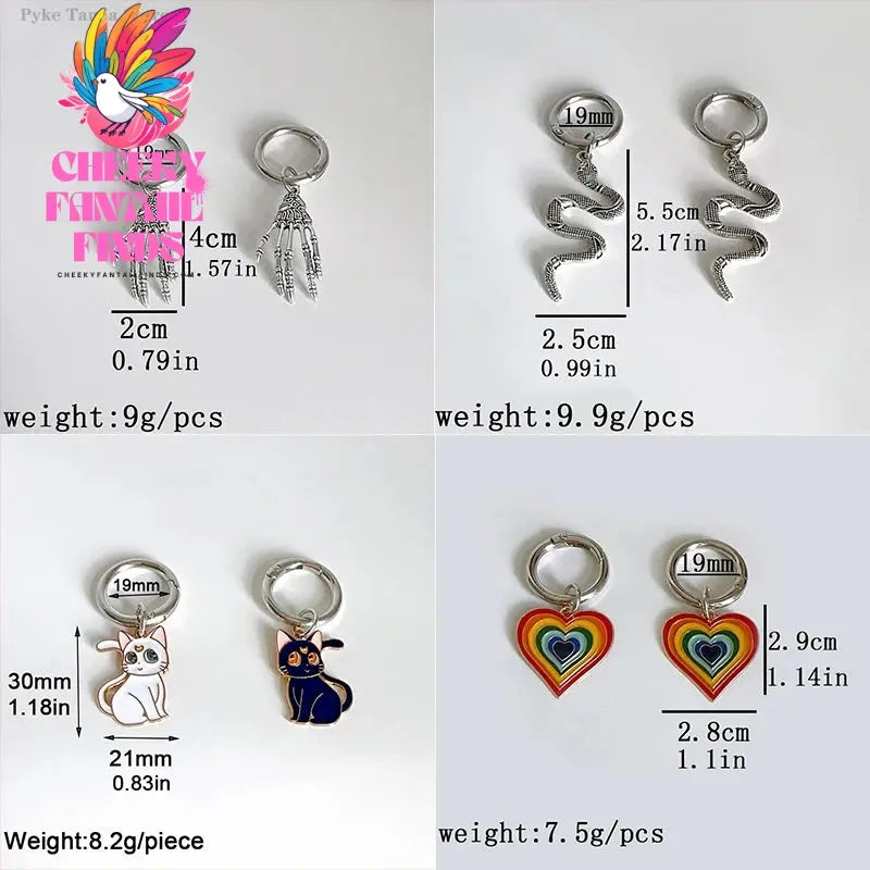 2pcs Shoes Accessories Skull Hand Metal Snake Boots Shoe Hoes Buckles Heel Decoration Pendant Women Party Cool Fashion Jewelry Cheeky Fantail Finds