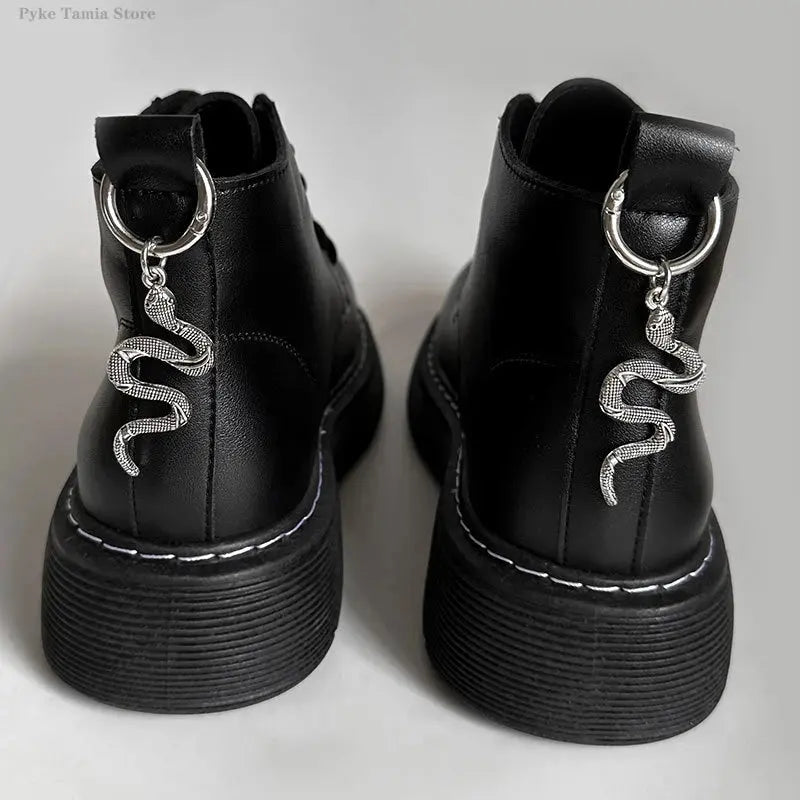 2pcs Shoes Accessories Skull Hand Metal Snake Boots Shoe Hoes Buckles Heel Decoration Pendant Women Party Cool Fashion Jewelry Cheeky Fantail Finds