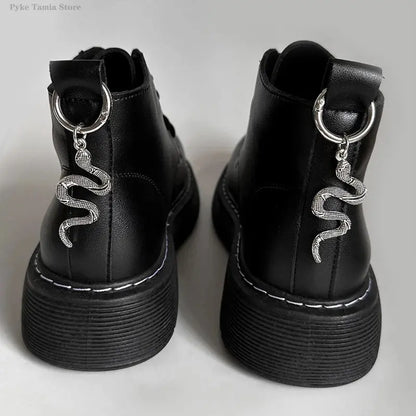2pcs Shoes Accessories Skull Hand Metal Snake Boots Shoe Hoes Buckles Heel Decoration Pendant Women Party Cool Fashion Jewelry Cheeky Fantail Finds
