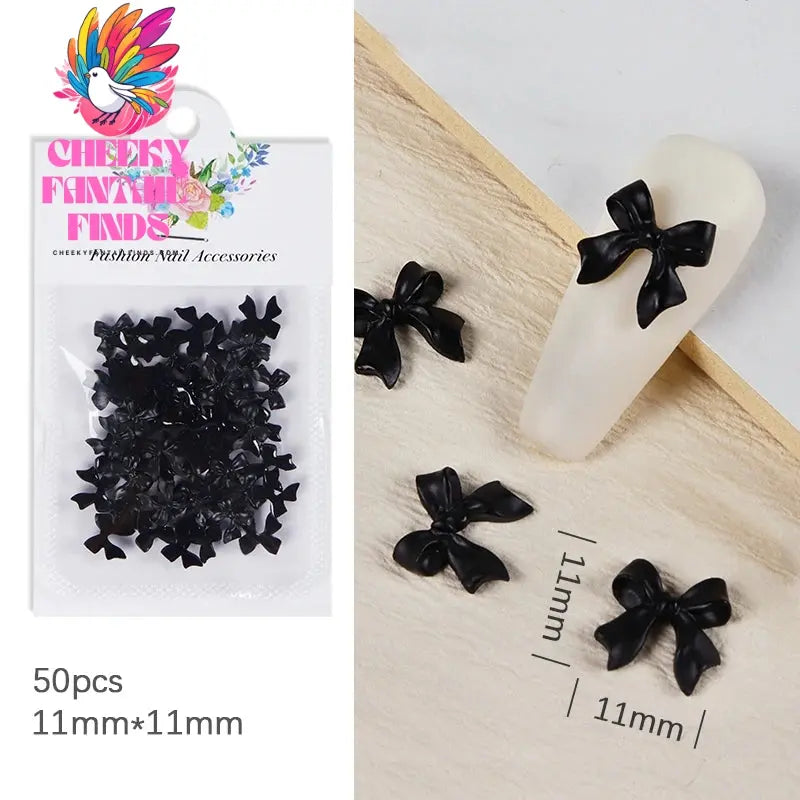 30Pcs Cherry Red Bow Nail Charms Valentine's Dark Red Tie Nail Parts Supplies for DIY Women's Nail Salon Design Decoration Cheeky Fantail Finds