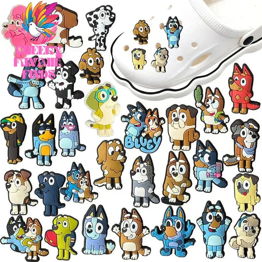 30pcs Bluey Collection Shoe Charms For Diy Shoe Decorations Accessories For Sandals Decorate And Adult Kids Birthday Gifts Cheeky Fantail Finds