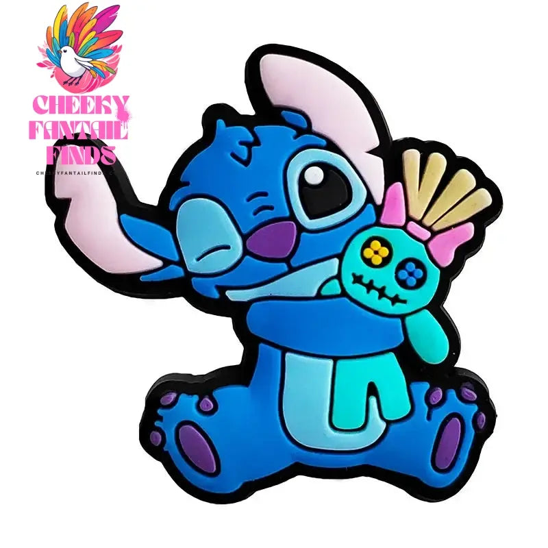 30pcs Cute Cartoon Lilo & Stitch Kawaii Shoe Charms for Clogs Sandals decorations Accessories Shoe bucket - Cheeky Fantail Finds