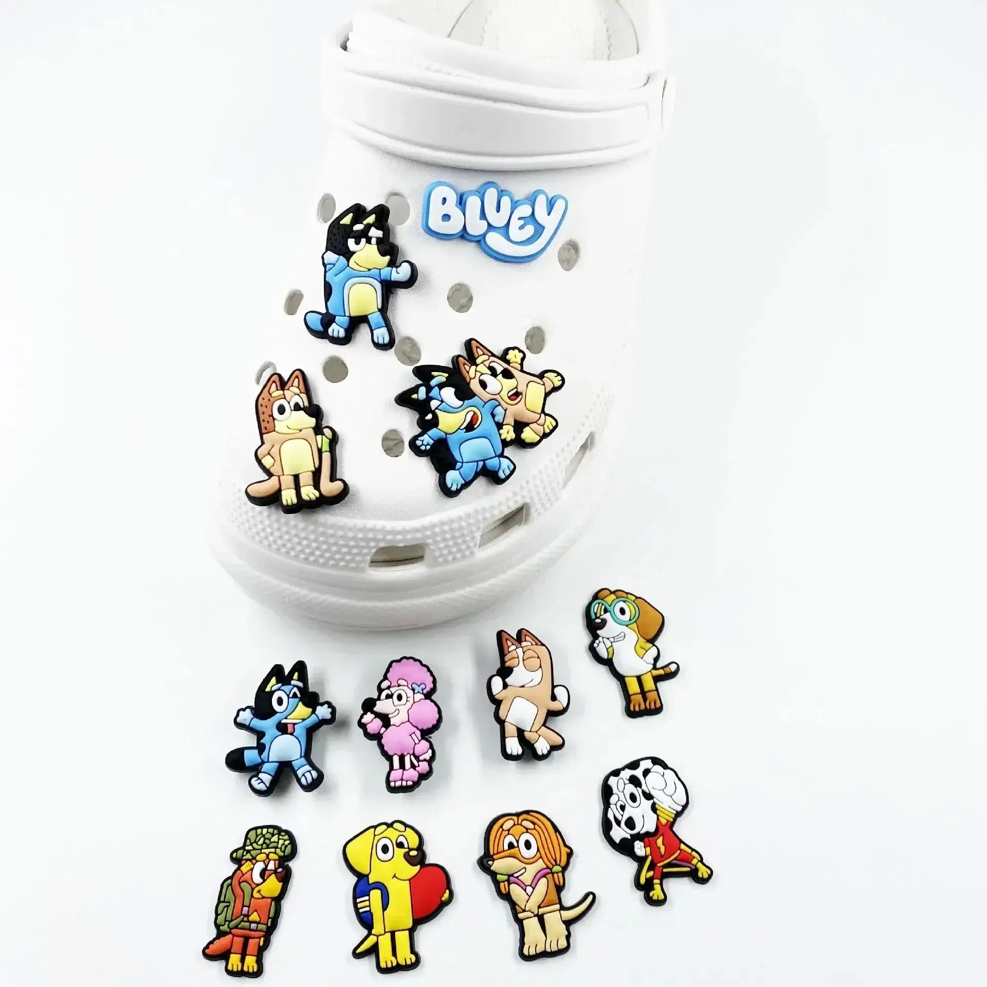 30pcs/set Bluey Collection Shoe Charms For Cave Shoes Diy Decorations Cheeky Fantail Finds