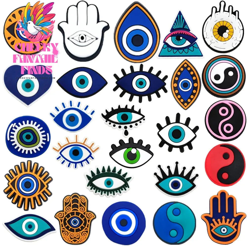 33 sets Cartoon Anime Shoe Charms Accessories PVC Shoe Decrations Wristband Buckle Kids X-mas Gifts - Cheeky Fantail Finds