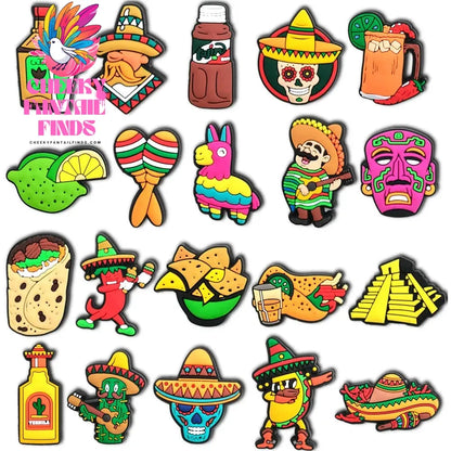 33 sets Cartoon Anime Shoe Charms Accessories PVC Shoe Decrations Wristband Buckle Kids X-mas Gifts - Cheeky Fantail Finds