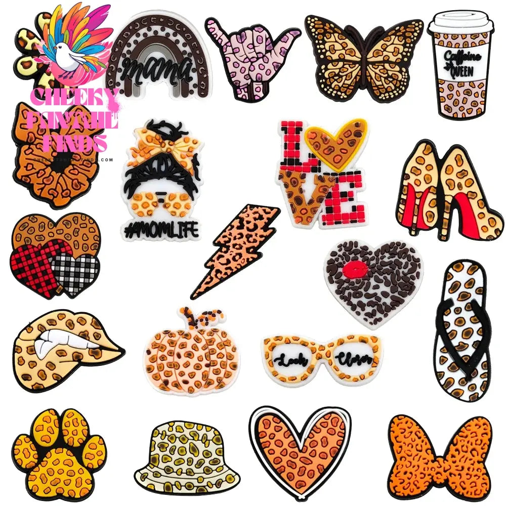 33 sets Cartoon Anime Shoe Charms Accessories PVC Shoe Decrations Wristband Buckle Kids X-mas Gifts - Cheeky Fantail Finds