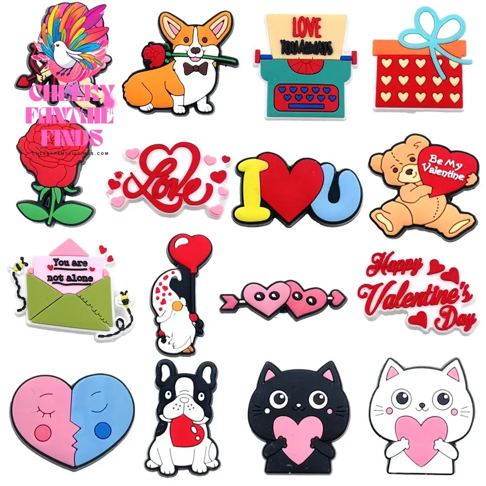 33 sets Cartoon Anime Shoe Charms Accessories PVC Shoe Decrations Wristband Buckle Kids X-mas Gifts - Cheeky Fantail Finds