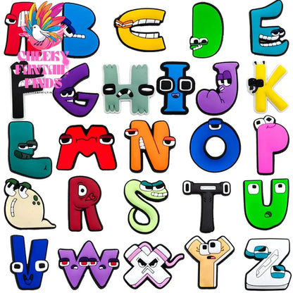 33 sets Cartoon Anime Shoe Charms Accessories PVC Shoe Decrations Wristband Buckle Kids X-mas Gifts - Cheeky Fantail Finds