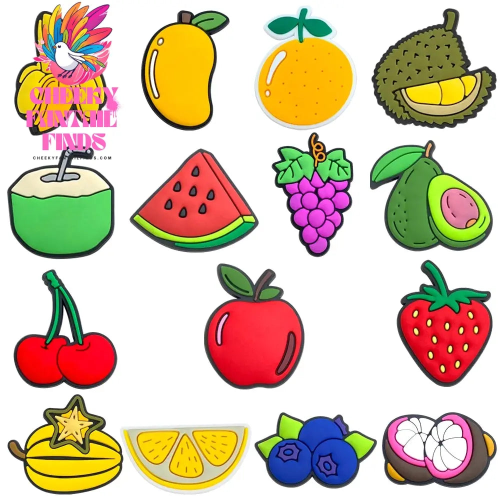 33 sets Cartoon Anime Shoe Charms Accessories PVC Shoe Decrations Wristband Buckle Kids X-mas Gifts - Cheeky Fantail Finds