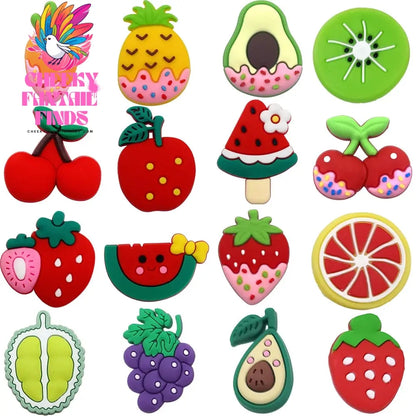 33 sets Cartoon Anime Shoe Charms Accessories PVC Shoe Decrations Wristband Buckle Kids X-mas Gifts - Cheeky Fantail Finds