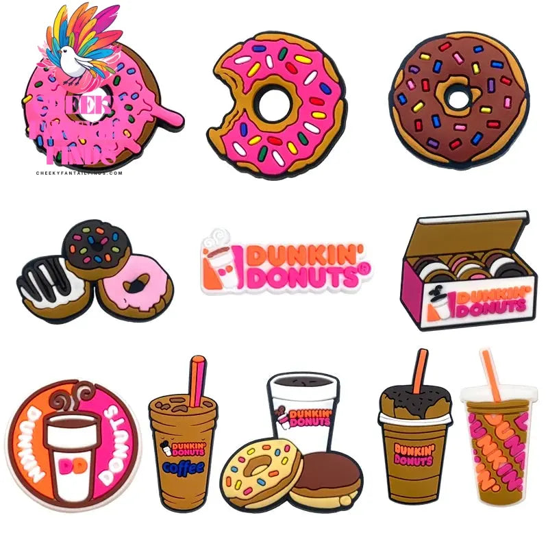 33 sets Cartoon Anime Shoe Charms Accessories PVC Shoe Decrations Wristband Buckle Kids X-mas Gifts - Cheeky Fantail Finds