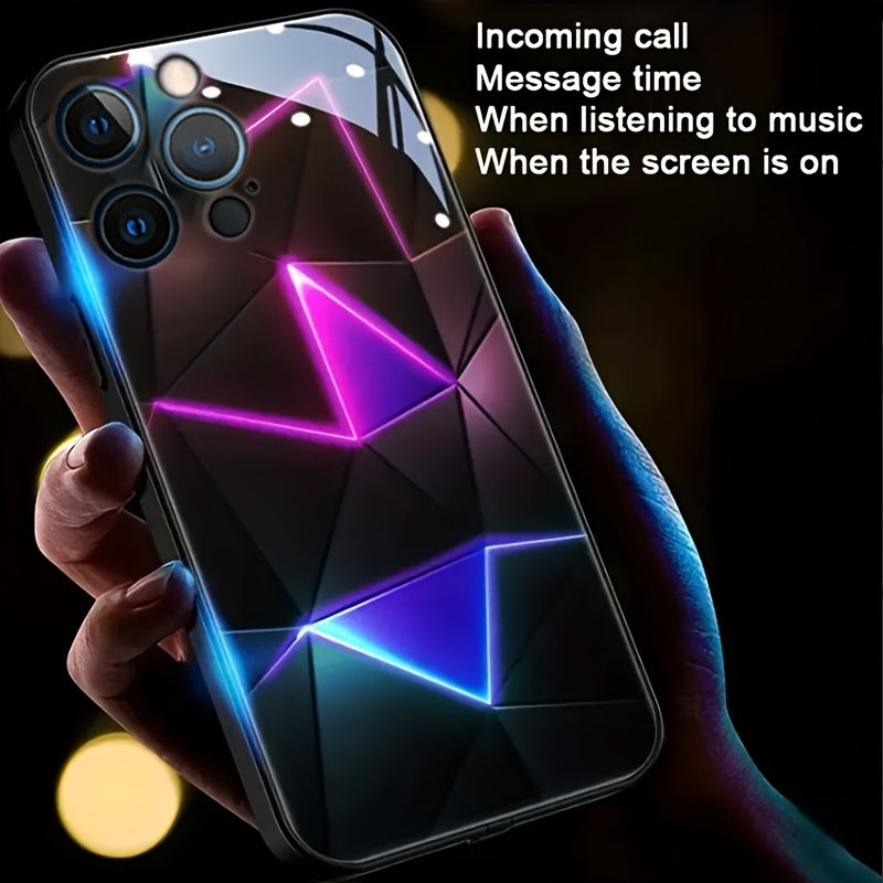 Multi-Color Voice Control To Electric Flashing Phone Case, Protective Case For Apple IPhone 14 13 12 Pro Max Plus