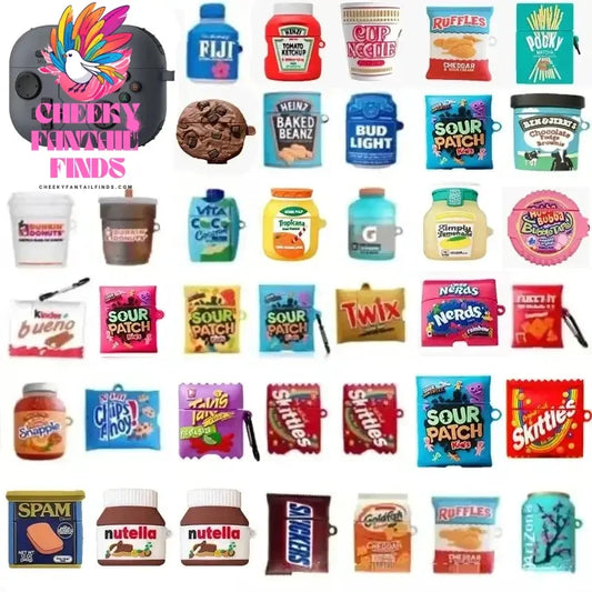 3D Cute Cartoon Creative Earphone Case For Airpods Pro 2 Snack Candy Silicone Soft Charging Box Cover For Airpods 1 2 4 3 2021 Cheeky Fantail Finds