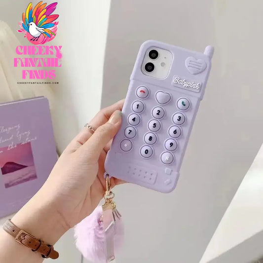 3D Cute Pink Love Heart Mobile Phone Case For iphone 12 11 Pro Max XR XS X 6 7 8 Plus Funny Full Protection Soft Silicone Cover Cheeky Fantail Finds