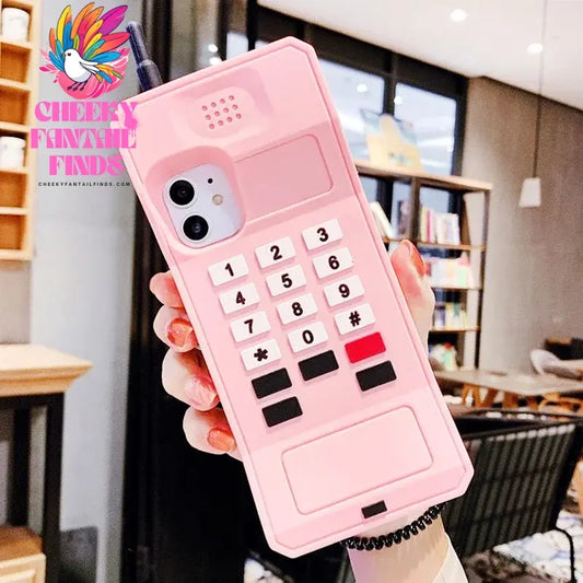 3D Cute Pink Love Heart Mobile Phone Case For iphone 12 11 Pro Max XR XS X 6 7 8 Plus Funny Full Protection Soft Silicone Cover Cheeky Fantail Finds