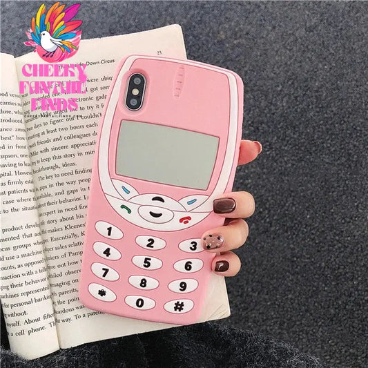 3D Cute Pink Love Heart Mobile Phone Case For iphone 12 11 Pro Max XR XS X 6 7 8 Plus Funny Full Protection Soft Silicone Cover Cheeky Fantail Finds